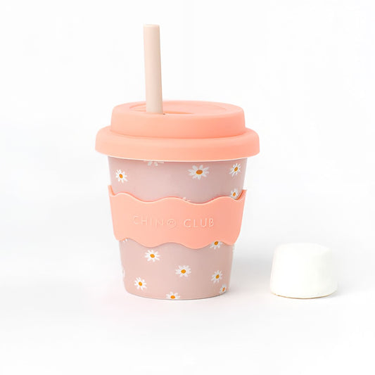 straw in daisy babychino cup