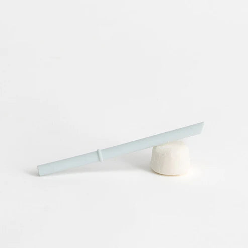 Light blue 8oz straw with stopper