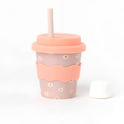 straw in daisy babychino cup