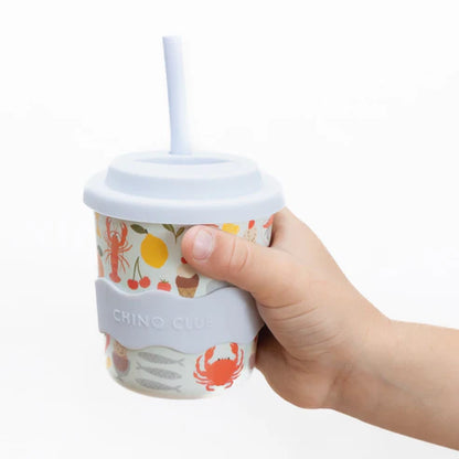 amalfi style keep cup with lid and straw
