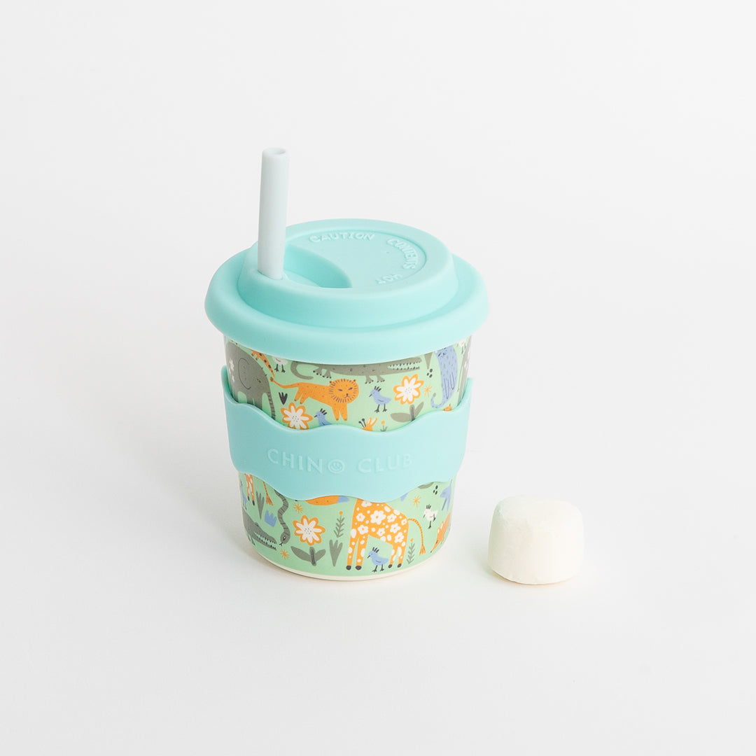 Animal aqua keep cup 240ml with straw