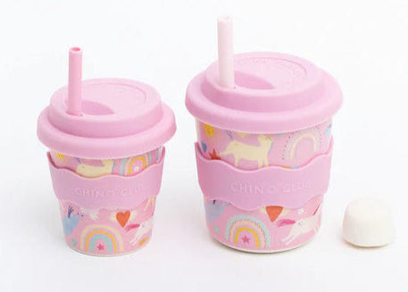 4oz and 8oz babychino cup in matching designs