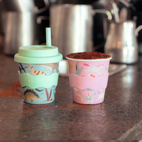 Pink Unicorn Babychino Cup (Wave Band)