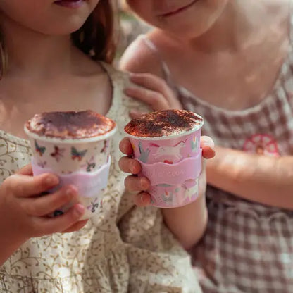 Unicorn babychino cup with butteryfly 4oz cup