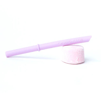 purple silicone straw